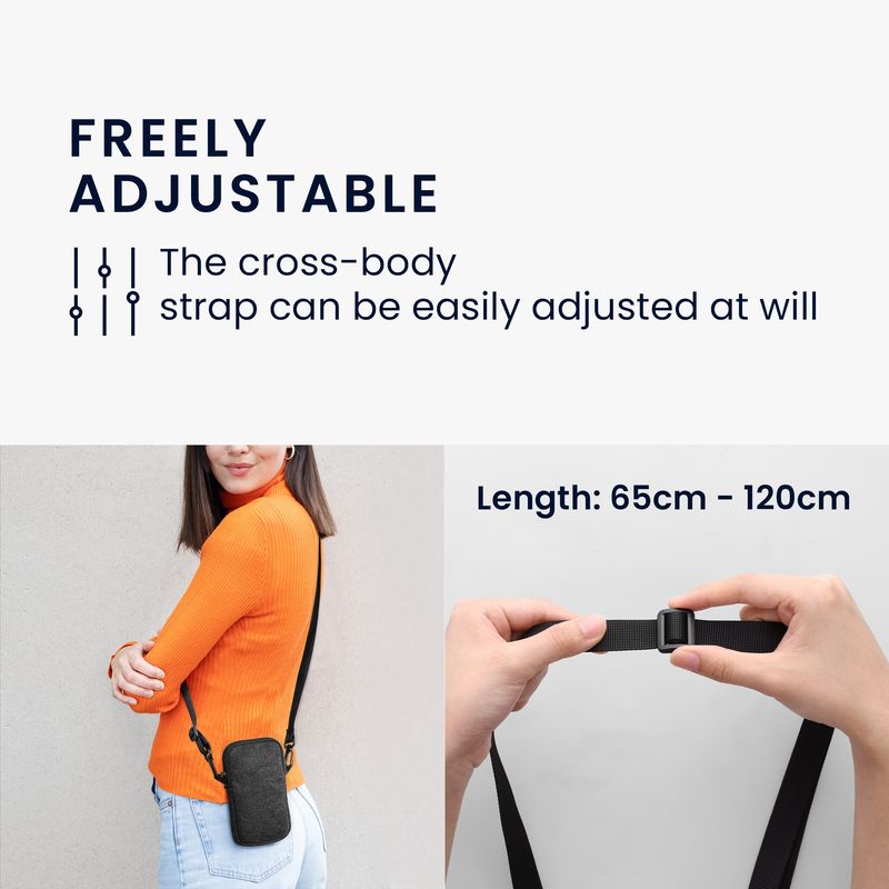 Laptop, Telefoane si Tablete - Telefoane mobile si accesorii - Accesorii Telefoane - Huse telefoane - Husa Kwmobile, protectie la zgarieturi, protectie la praf, inchidere cu fermoar, fetru, alb, gri - Infinity.ro