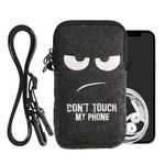 Laptop, Telefoane si Tablete - Telefoane mobile si accesorii - Accesorii Telefoane - Huse telefoane - Husa Kwmobile, protectie la zgarieturi, protectie la praf, inchidere cu fermoar, fetru, alb, gri - Infinity.ro