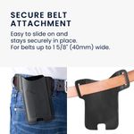 Laptop, Telefoane si Tablete - Telefoane mobile si accesorii - Accesorii Telefoane - Huse telefoane - Husa tip holster Kwmobile, buzunar card, piele ecologica, negru - Infinity.ro