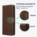 Laptop, Telefoane si Tablete - Telefoane mobile si accesorii - Accesorii Telefoane - Huse telefoane - Husa tip portofel Kwmobile pentru Google Pixel 10a, inchidere magnetica, piele ecologica, maro - Infinity.ro