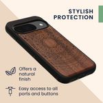 Laptop, Telefoane si Tablete - Telefoane mobile si accesorii - Accesorii Telefoane - Huse telefoane - Husa tip bumper Kwmobile pentru Google Pixel 10/Pixel 10 Pro, anti-alunecare, protectie la zgarieturi, lemn, TPU, maro - Infinity.ro