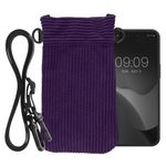 Laptop, Telefoane si Tablete - Telefoane mobile si accesorii - Accesorii Telefoane - Huse telefoane - Husa tip holster Kwmobile, inchidere magnetica, microfibra, mov - Infinity.ro