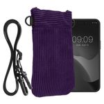 Laptop, Telefoane si Tablete - Telefoane mobile si accesorii - Accesorii Telefoane - Huse telefoane - Husa tip holster Kwmobile, inchidere magnetica, microfibra, mov - Infinity.ro