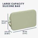 Laptop, Telefoane si Tablete - Telefoane mobile si accesorii - Accesorii Telefoane - Huse telefoane - Husa universala tip holster Kwmobile, buzunar card, curea de mana, rezistenta la apa, silicon, verde - Infinity.ro