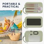 Laptop, Telefoane si Tablete - Telefoane mobile si accesorii - Accesorii Telefoane - Huse telefoane - Husa universala tip holster Kwmobile, buzunar card, curea de mana, rezistenta la apa, silicon, verde - Infinity.ro