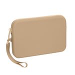 Laptop, Telefoane si Tablete - Telefoane mobile si accesorii - Accesorii Telefoane - Huse telefoane - Husa universala tip holster Kwmobile, buzunar card, curea de mana, rezistenta la apa, silicon, bej - Infinity.ro