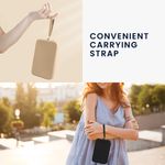 Laptop, Telefoane si Tablete - Telefoane mobile si accesorii - Accesorii Telefoane - Huse telefoane - Husa universala tip holster Kwmobile, buzunar card, curea de mana, rezistenta la apa, silicon, bej - Infinity.ro