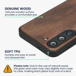 Laptop, Telefoane si Tablete - Telefoane mobile si accesorii - Accesorii Telefoane - Huse telefoane - Husa Kwmobile pentru Samsung Galaxy S23, compatibilitate MagSafe, lemn, TPU, maro - Infinity.ro