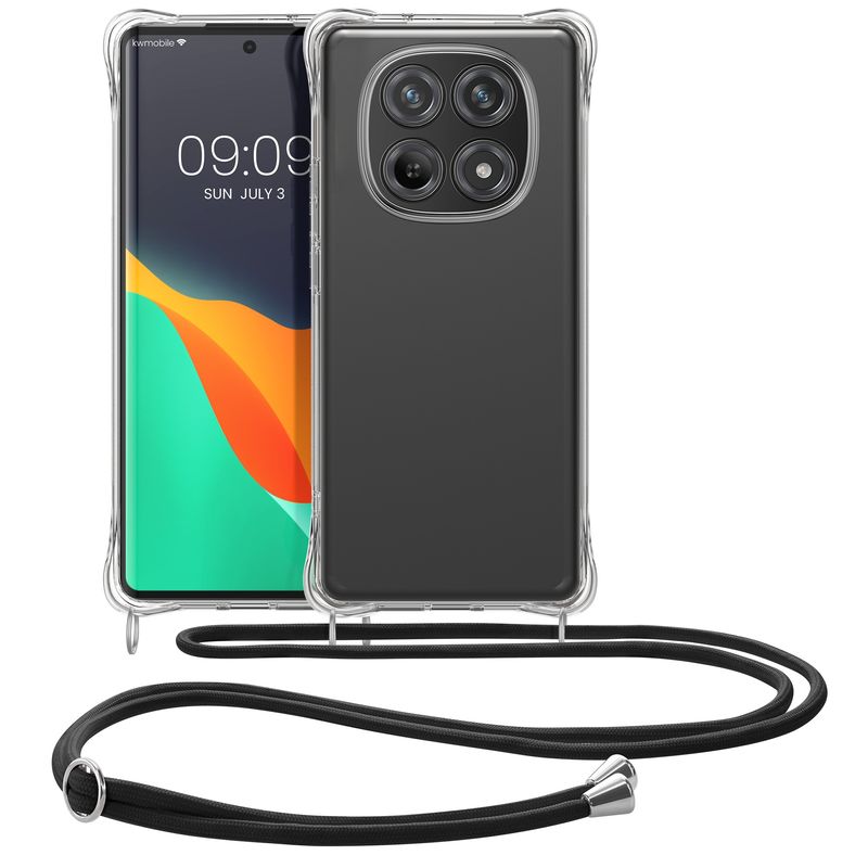 Laptop, Telefoane si Tablete - Telefoane mobile si accesorii - Accesorii Telefoane - Huse telefoane - Husa Kwmobile pentru Xiaomi Redmi Note 15 4G/Redmi Note 15 5G/Poco M8 5G, protectie la socuri, TPU, transparent, negru - Infinity.ro