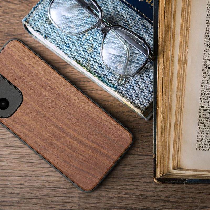 Laptop, Telefoane si Tablete - Telefoane mobile si accesorii - Accesorii Telefoane - Huse telefoane - Husa tip bumper Kwmobile pentru OnePlus 15R, anti-alunecare, lemn, TPU, maro - Infinity.ro