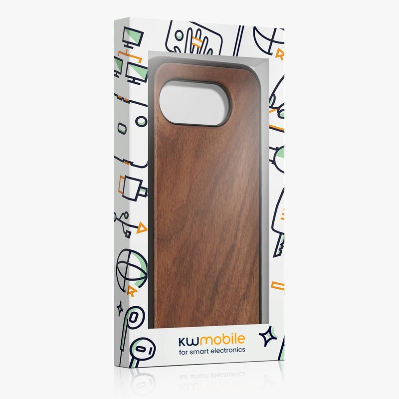 Laptop, Telefoane si Tablete - Telefoane mobile si accesorii - Accesorii Telefoane - Huse telefoane - Husa tip bumper Kwmobile pentru Google Pixel 10a, anti-alunecare, lemn, TPU, maro vintage - Infinity.ro