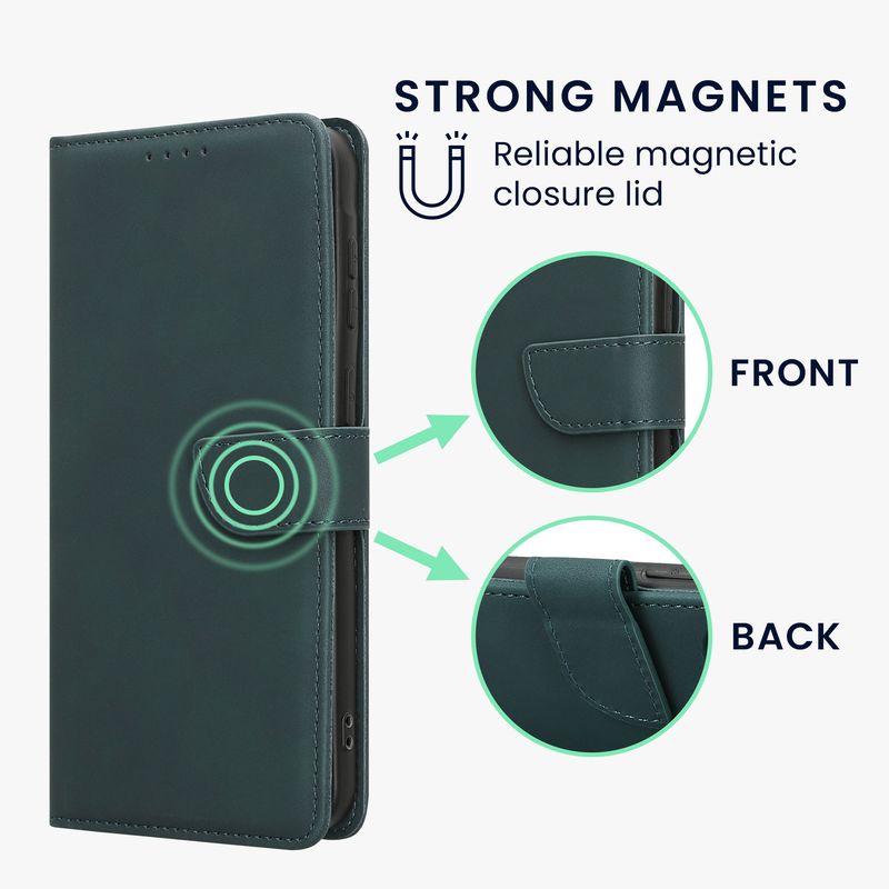 Laptop, Telefoane si Tablete - Telefoane mobile si accesorii - Accesorii Telefoane - Huse telefoane - Husa tip portofel Kwmobile pentru Samsung Galaxy A57 5G, inchidere magnetica, buzunar card, piele ecologica, albastru - Infinity.ro