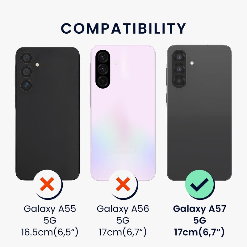 Laptop, Telefoane si Tablete - Telefoane mobile si accesorii - Accesorii Telefoane - Huse telefoane - Husa tip portofel Kwmobile pentru Samsung Galaxy A57 5G, inchidere magnetica, buzunar card, piele ecologica, albastru - Infinity.ro