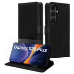 Laptop, Telefoane si Tablete - Telefoane mobile si accesorii - Accesorii Telefoane - Huse telefoane - Husa tip portofel Kwmobile pentru Samsung Galaxy S26 Plus, inchidere magnetica, buzunar card, piele ecologica, negru - Infinity.ro
