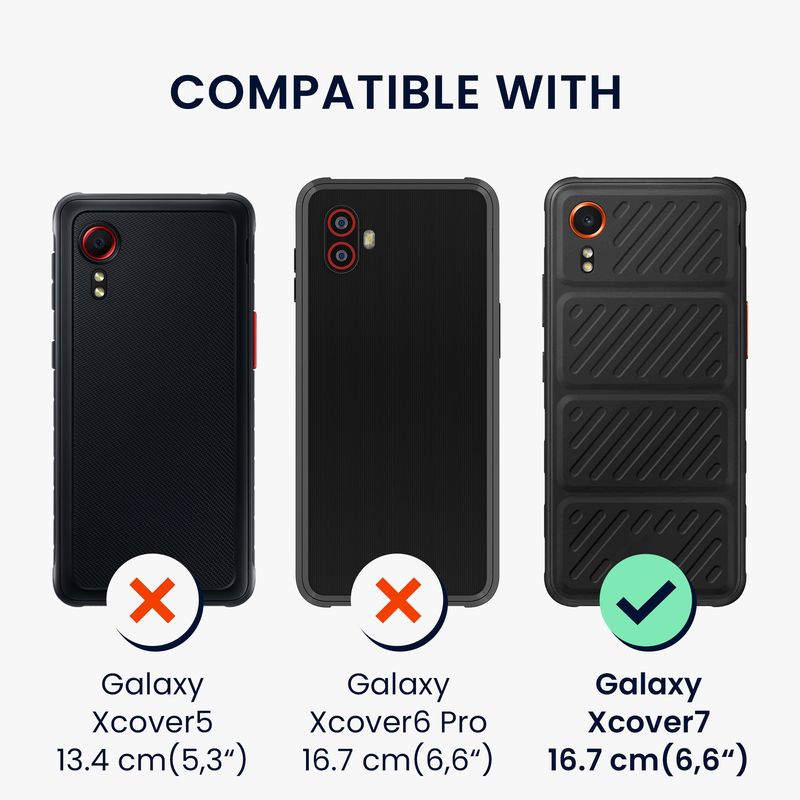 Laptop, Telefoane si Tablete - Telefoane mobile si accesorii - Accesorii Telefoane - Huse telefoane - Husa tip portofel Kwmobile pentru Samsung Galaxy Xcover7, inchidere magnetica, piele ecologica, maro - Infinity.ro