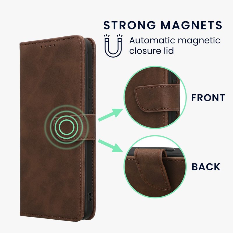 Laptop, Telefoane si Tablete - Telefoane mobile si accesorii - Accesorii Telefoane - Huse telefoane - Husa tip portofel Kwmobile pentru Samsung Galaxy Xcover7, inchidere magnetica, piele ecologica, maro - Infinity.ro