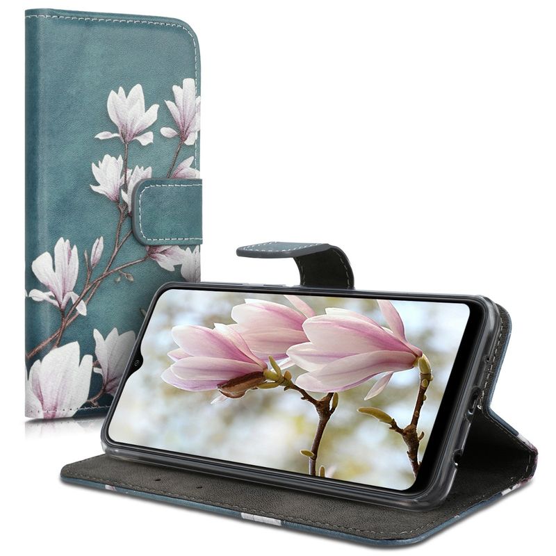 Laptop, Telefoane si Tablete - Telefoane mobile si accesorii - Accesorii Telefoane - Huse telefoane - Husa tip portofel Kwmobile pentru Samsung Galaxy A10, inchidere magnetica, buzunar card, piele ecologica, multicolor - Infinity.ro
