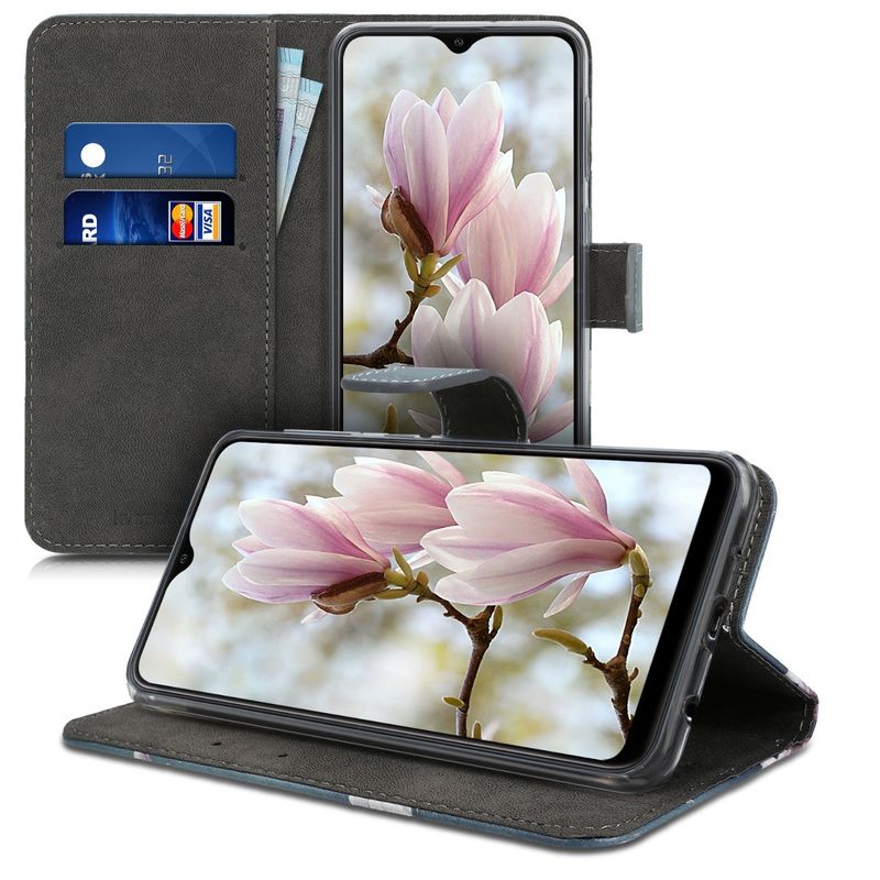 Laptop, Telefoane si Tablete - Telefoane mobile si accesorii - Accesorii Telefoane - Huse telefoane - Husa tip portofel Kwmobile pentru Samsung Galaxy A10, inchidere magnetica, buzunar card, piele ecologica, multicolor - Infinity.ro