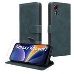 Laptop, Telefoane si Tablete - Telefoane mobile si accesorii - Accesorii Telefoane - Huse telefoane - Husa tip portofel Kwmobile pentru Samsung Galaxy Xcover7, inchidere magnetica, buzunar card, piele ecologica, albastru - Infinity.ro