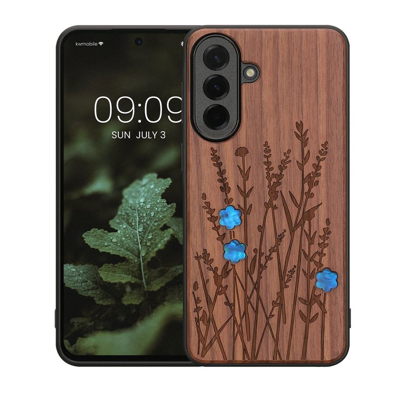 Laptop, Telefoane si Tablete - Telefoane mobile si accesorii - Accesorii Telefoane - Huse telefoane - Husa tip bumper Kwmobile pentru Samsung Galaxy A57 5G, anti-alunecare, protectie la zgarieturi, lemn, TPU, maro - Infinity.ro