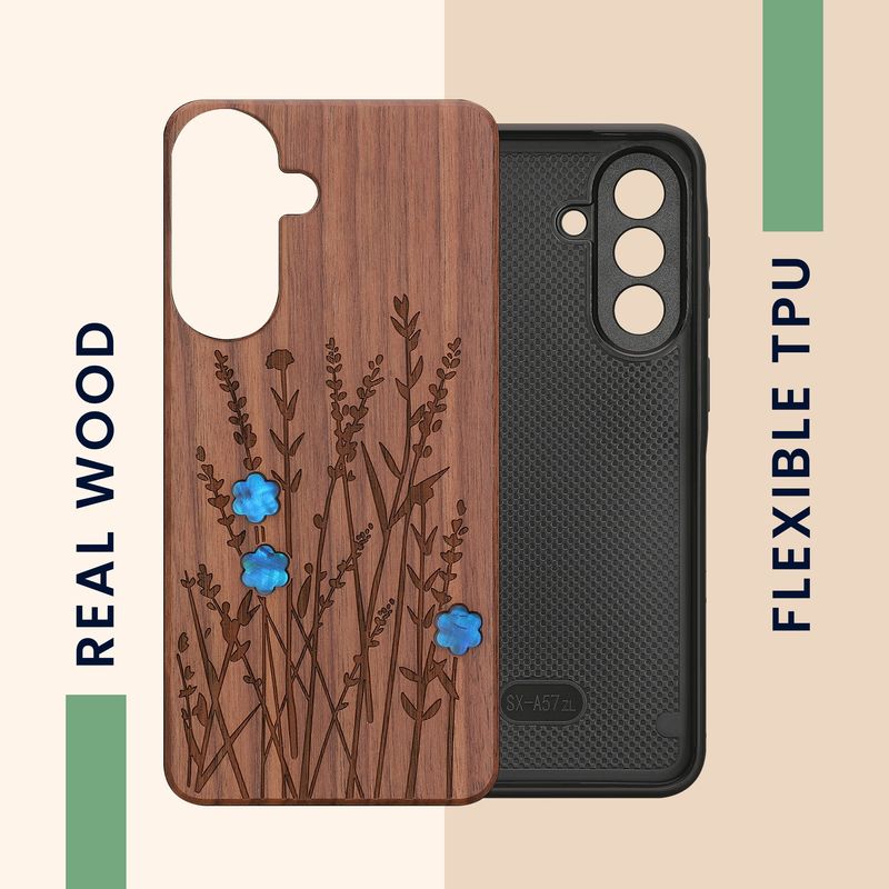 Laptop, Telefoane si Tablete - Telefoane mobile si accesorii - Accesorii Telefoane - Huse telefoane - Husa tip bumper Kwmobile pentru Samsung Galaxy A57 5G, anti-alunecare, protectie la zgarieturi, lemn, TPU, maro - Infinity.ro