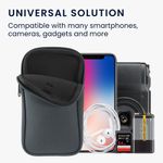 Laptop, Telefoane si Tablete - Telefoane mobile si accesorii - Accesorii Telefoane - Huse telefoane - Husa Kwmobile, protectie la zgarieturi, prindere cu carabina, protectie la praf, neopren, gri - Infinity.ro