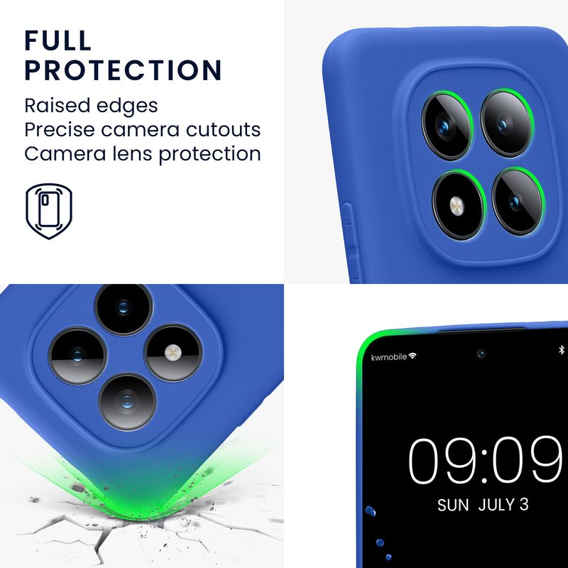 Laptop, Telefoane si Tablete - Telefoane mobile si accesorii - Accesorii Telefoane - Huse telefoane - Husa Kwmobile pentru Xiaomi Redmi Note 15 Pro 4G, protectie la zgarieturi, silicon, albastru - Infinity.ro