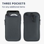 Laptop, Telefoane si Tablete - Telefoane mobile si accesorii - Accesorii Telefoane - Huse telefoane - Husa Kwmobile, protectie la zgarieturi, prindere cu carabina, protectie la praf, neopren, gri - Infinity.ro