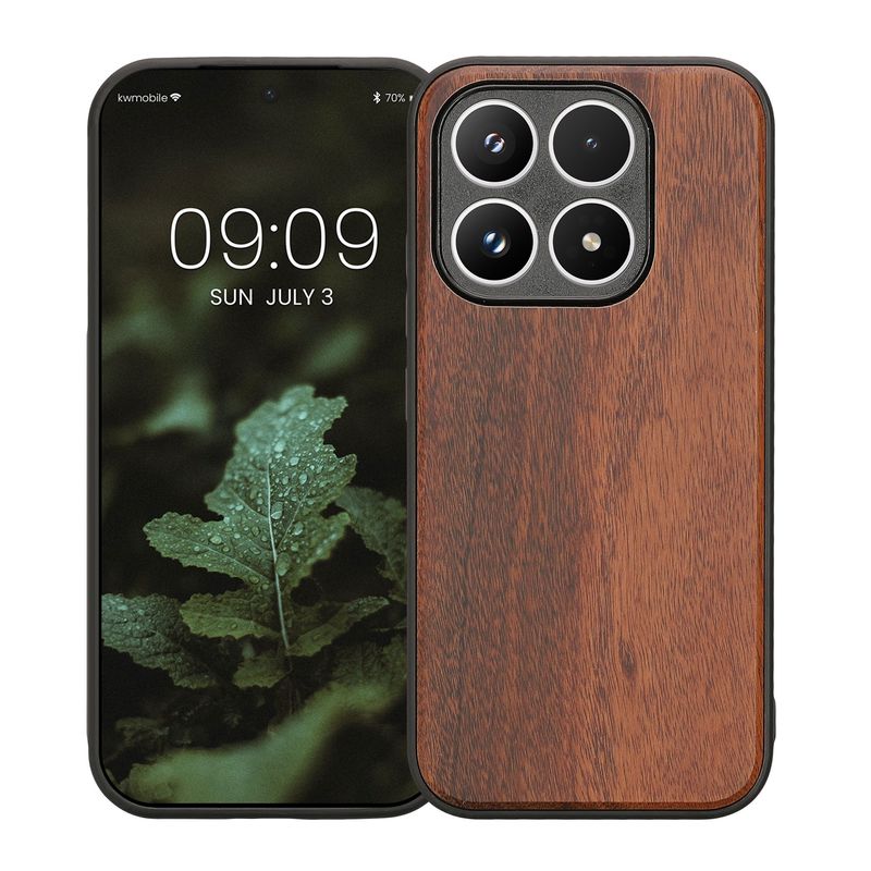 Laptop, Telefoane si Tablete - Telefoane mobile si accesorii - Accesorii Telefoane - Huse telefoane - Husa tip bumper Kwmobile pentru Xiaomi 17, anti-alunecare, lemn, TPU, maro - Infinity.ro