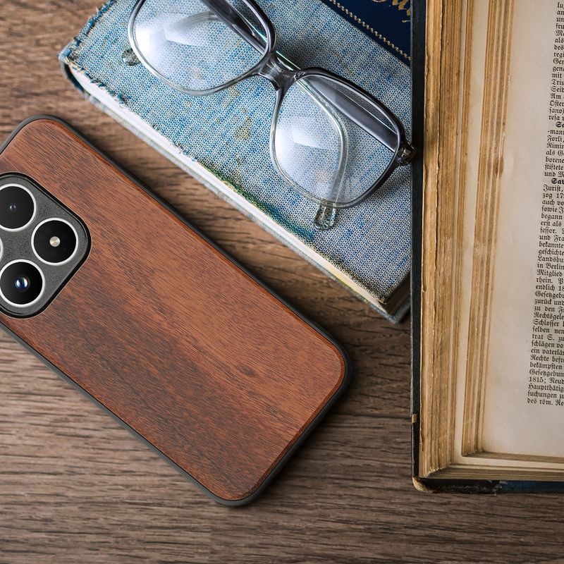 Laptop, Telefoane si Tablete - Telefoane mobile si accesorii - Accesorii Telefoane - Huse telefoane - Husa tip bumper Kwmobile pentru Xiaomi 17, anti-alunecare, lemn, TPU, maro - Infinity.ro