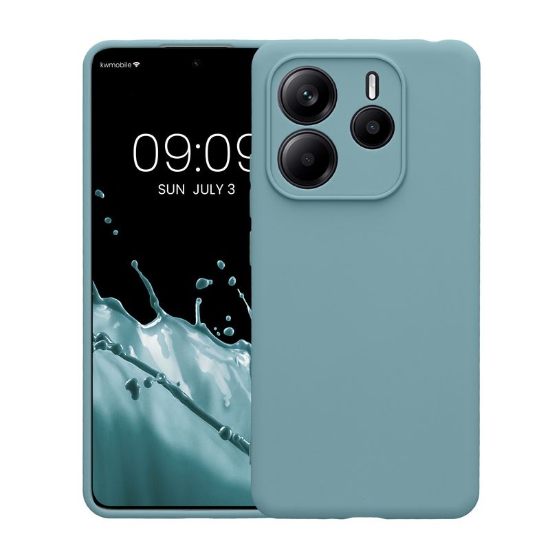 Laptop, Telefoane si Tablete - Telefoane mobile si accesorii - Accesorii Telefoane - Huse telefoane - Husa Kwmobile pentru Xiaomi Redmi Note 14 5G, anti-alunecare, silicon, bej - Infinity.ro