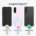Laptop, Telefoane si Tablete - Telefoane mobile si accesorii - Accesorii Telefoane - Huse telefoane - Husa tip bumper Kwmobile pentru Samsung Galaxy A57 5G, anti-alunecare, lemn, TPU, maro - Infinity.ro