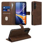 Laptop, Telefoane si Tablete - Telefoane mobile si accesorii - Accesorii Telefoane - Huse telefoane - Husa tip portofel Kwmobile pentru Samsung Galaxy A56 5G, inchidere magnetica, piele ecologica, maro - Infinity.ro