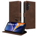 Laptop, Telefoane si Tablete - Telefoane mobile si accesorii - Accesorii Telefoane - Huse telefoane - Husa tip portofel Kwmobile pentru Samsung Galaxy A56 5G, inchidere magnetica, piele ecologica, maro - Infinity.ro