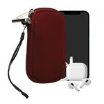 Laptop, Telefoane si Tablete - Telefoane mobile si accesorii - Accesorii Telefoane - Huse telefoane - Husa tip holster Kwmobile, anti-alunecare, inchidere cu fermoar, neopren, rosu - Infinity.ro