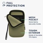 Laptop, Telefoane si Tablete - Telefoane mobile si accesorii - Accesorii Telefoane - Huse telefoane - Husa tip holster Kwmobile, anti-alunecare, protectie la zgarieturi, neopren, verde - Infinity.ro