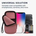Laptop, Telefoane si Tablete - Telefoane mobile si accesorii - Accesorii Telefoane - Huse telefoane - Husa tip holster Kwmobile, anti-alunecare, protectie la zgarieturi, protectie la praf, neopren, roz - Infinity.ro