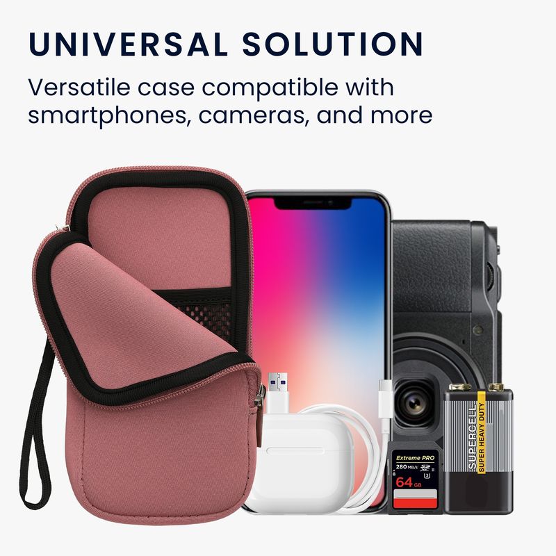 Laptop, Telefoane si Tablete - Telefoane mobile si accesorii - Accesorii Telefoane - Huse telefoane - Husa tip holster Kwmobile, anti-alunecare, protectie la zgarieturi, protectie la praf, neopren, roz - Infinity.ro