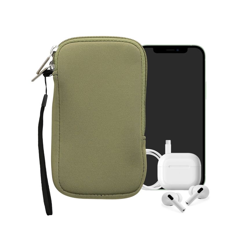 Laptop, Telefoane si Tablete - Telefoane mobile si accesorii - Accesorii Telefoane - Huse telefoane - Husa tip holster Kwmobile, anti-alunecare, protectie la zgarieturi, neopren, verde - Infinity.ro