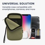Laptop, Telefoane si Tablete - Telefoane mobile si accesorii - Accesorii Telefoane - Huse telefoane - Husa tip holster Kwmobile, anti-alunecare, protectie la zgarieturi, neopren, verde - Infinity.ro