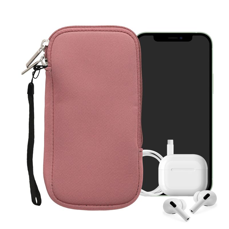 Laptop, Telefoane si Tablete - Telefoane mobile si accesorii - Accesorii Telefoane - Huse telefoane - Husa tip holster Kwmobile, anti-alunecare, protectie la zgarieturi, protectie la praf, neopren, roz - Infinity.ro