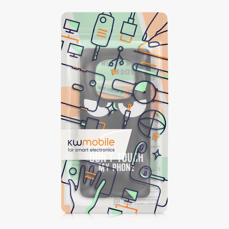 Laptop, Telefoane si Tablete - Telefoane mobile si accesorii - Accesorii Telefoane - Huse telefoane - Husa Kwmobile pentru Xiaomi Redmi Note 14 Pro 4G, anti-alunecare, silicon, alb, negru - Infinity.ro