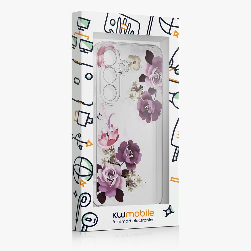 Laptop, Telefoane si Tablete - Telefoane mobile si accesorii - Accesorii Telefoane - Huse telefoane - Husa Kwmobile pentru Samsung Galaxy S26 Plus, protectie la zgarieturi, TPU, sticla temperata, mov, transparent - Infinity.ro