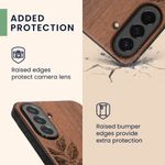 Laptop, Telefoane si Tablete - Telefoane mobile si accesorii - Accesorii Telefoane - Huse telefoane - Husa tip bumper Kwmobile pentru Samsung Galaxy A37 5G, protectie la socuri, lemn, TPU, maro - Infinity.ro