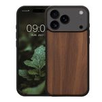 Laptop, Telefoane si Tablete - Telefoane mobile si accesorii - Accesorii Telefoane - Huse telefoane - Husa tip bumper Kwmobile pentru iPhone 17 Pro Max, protectie la socuri, lemn, TPU, maro vintage - Infinity.ro