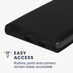 Laptop, Telefoane si Tablete - Telefoane mobile si accesorii - Accesorii Telefoane - Huse telefoane - Husa tip flip Kwmobile pentru Samsung Galaxy A37 5G, inchidere magnetica, piele ecologica, negru - Infinity.ro