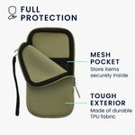 Laptop, Telefoane si Tablete - Telefoane mobile si accesorii - Accesorii Telefoane - Huse telefoane - Husa universala tip holster Kwmobile, anti-alunecare, protectie la zgarieturi, neopren, verde - Infinity.ro