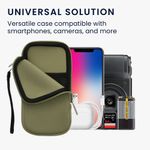 Laptop, Telefoane si Tablete - Telefoane mobile si accesorii - Accesorii Telefoane - Huse telefoane - Husa universala tip holster Kwmobile, anti-alunecare, protectie la zgarieturi, neopren, verde - Infinity.ro