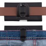 Laptop, Telefoane si Tablete - Telefoane mobile si accesorii - Accesorii Telefoane - Huse telefoane - Husa tip holster Kwmobile, protectie la zgarieturi, piele ecologica, negru - Infinity.ro