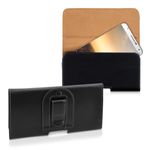 Laptop, Telefoane si Tablete - Telefoane mobile si accesorii - Accesorii Telefoane - Huse telefoane - Husa tip holster Kwmobile, protectie la zgarieturi, piele ecologica, negru - Infinity.ro
